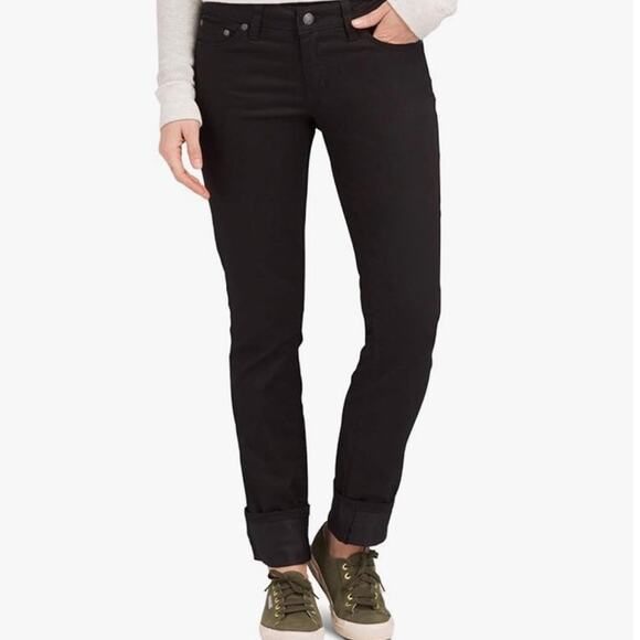 PrAna Kara 
Waxed Denim Jeans | Black Matte | Size 4 | Five Pocket - Picture 1 of 8